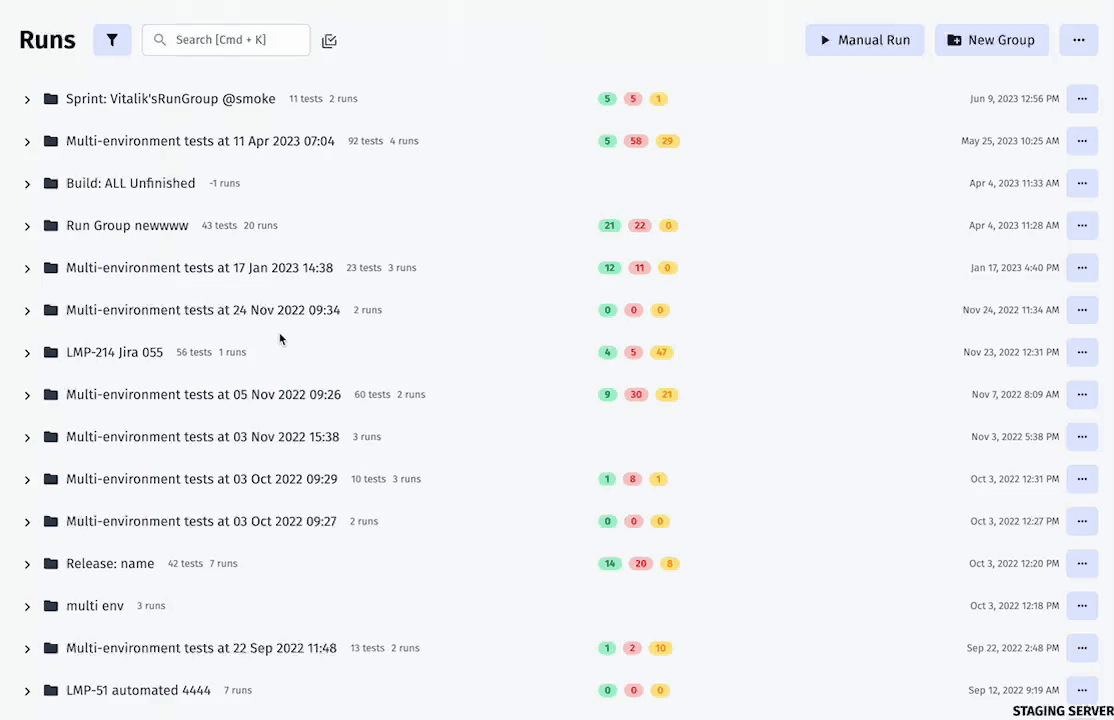 Release. Configurable Run Group Duplication, Quick Test Creation, And More