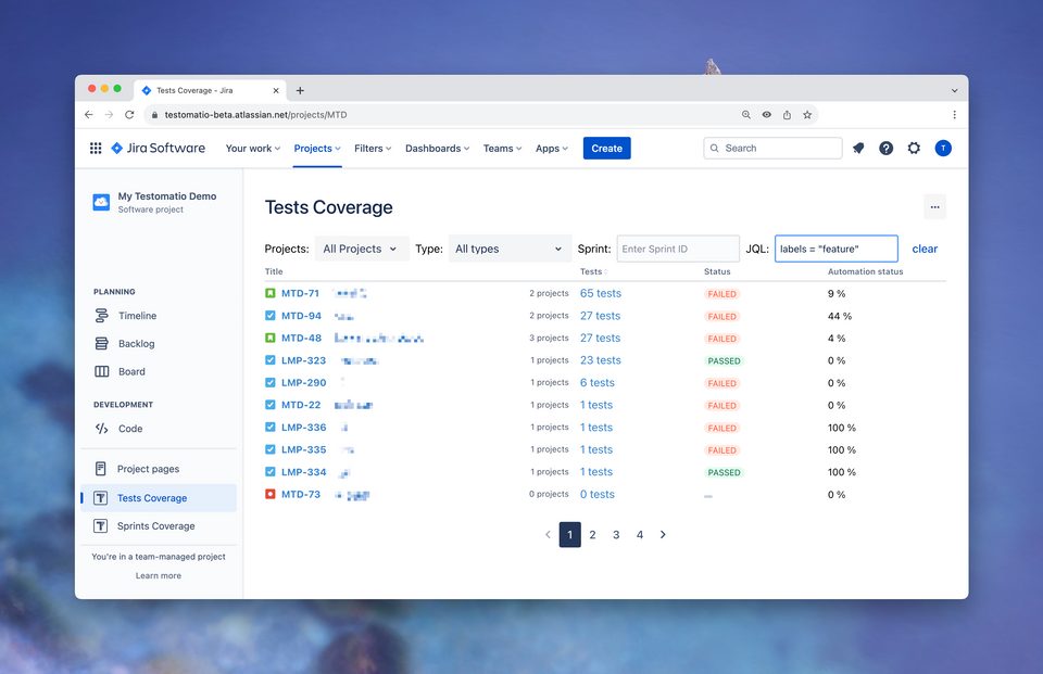 Release. Easy Test Editing, Real-Time Run Report Sharing, and JQL For Jira Tests Coverage