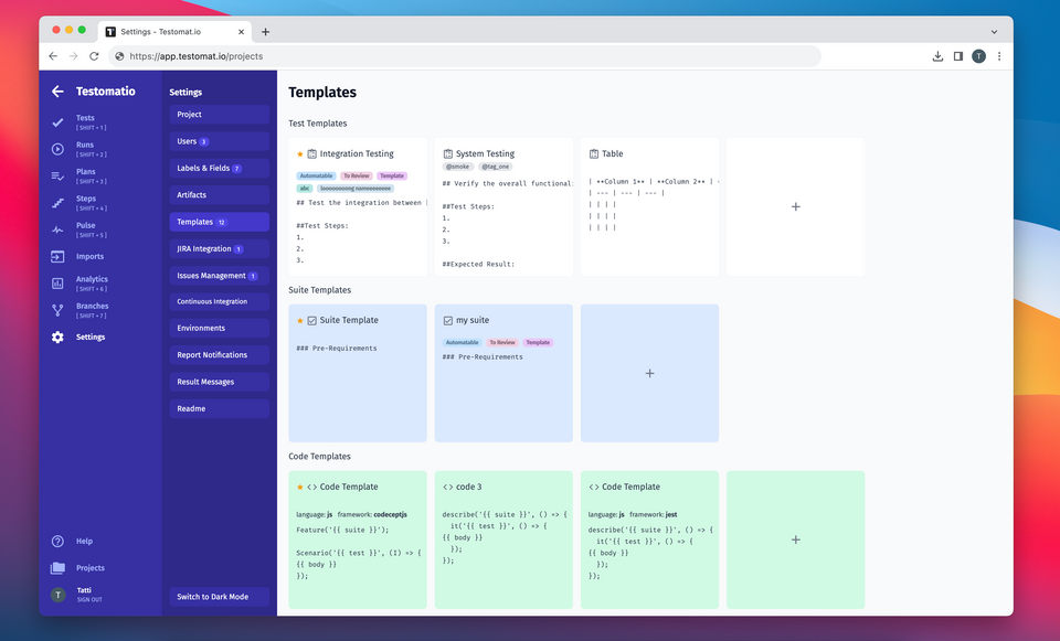 Release. Introducing Templates, Runs Archive, and Analytics Enhancement