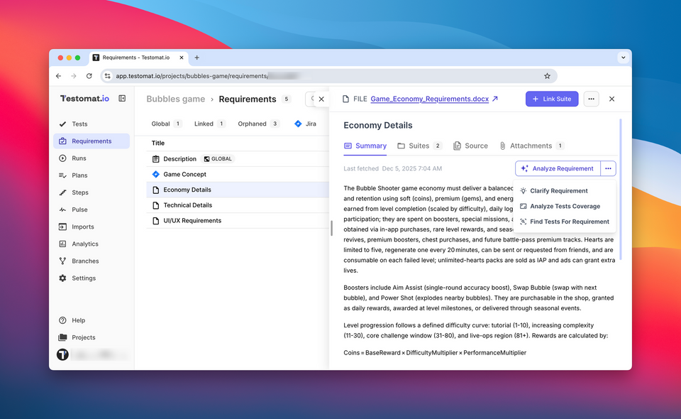 New Requirements, Improved Test Launching, Robot Framework Support & MCP Server